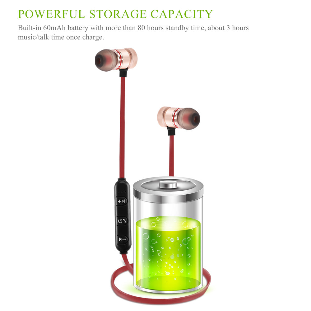 AeroBeat Wireless Bluetooth 4.0 Sports Earphones – Hi-Fi Sound & Magnetic Design