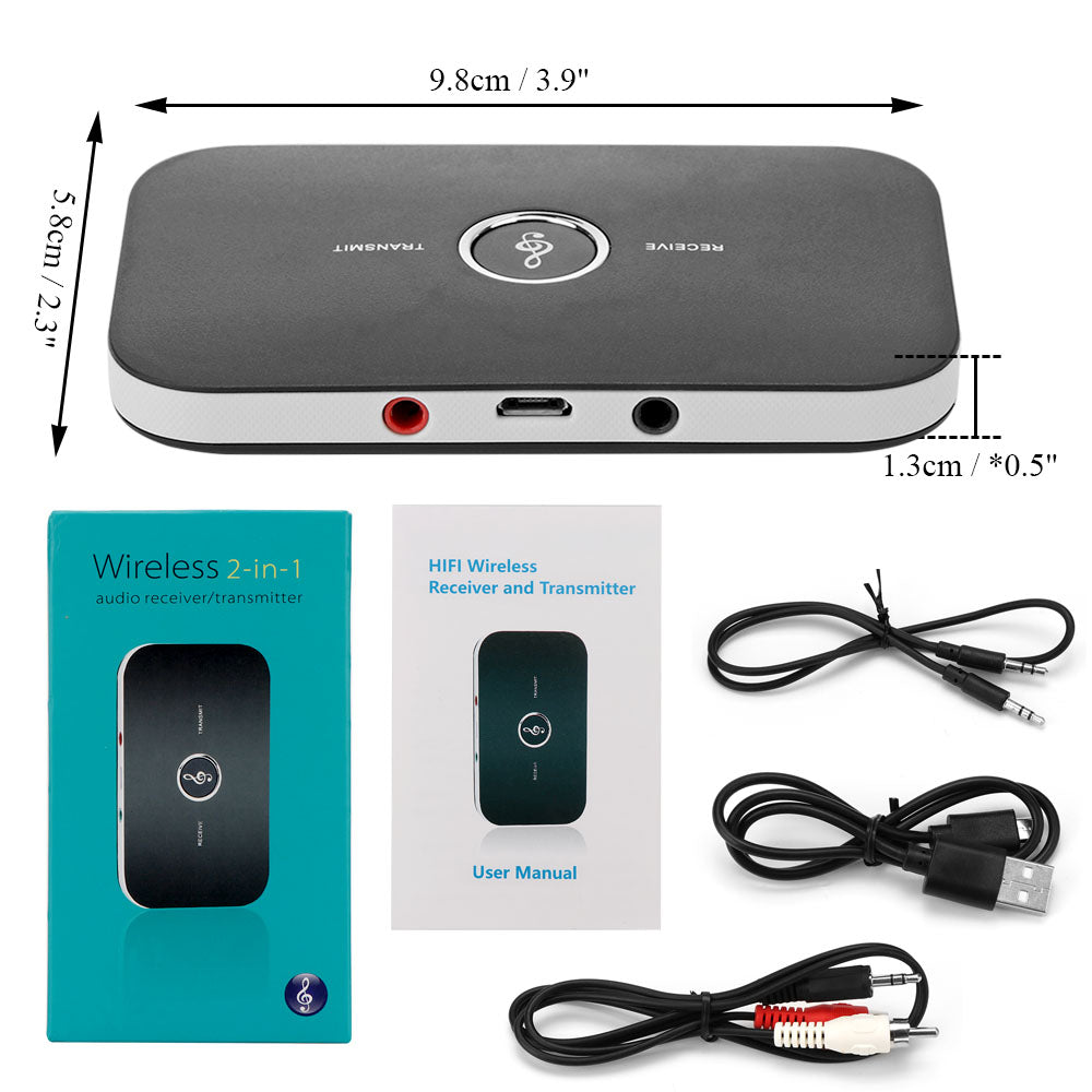 StreamLink 2-in-1 Bluetooth 4.1 Audio Transmitter & Receiver – Wireless TV & Stereo Adapter