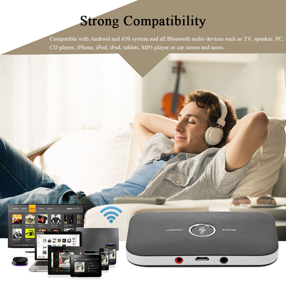 StreamLink 2-in-1 Bluetooth 4.1 Audio Transmitter & Receiver – Wireless TV & Stereo Adapter