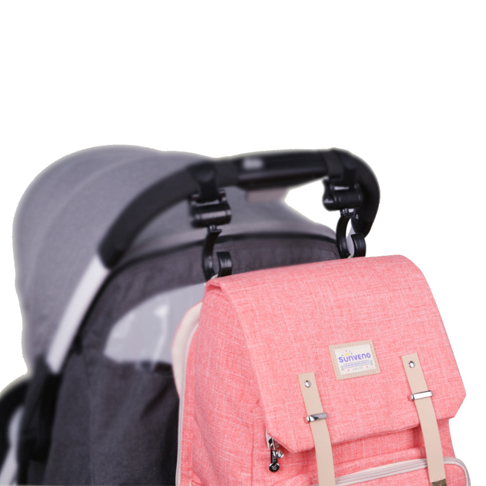 ParentEase Canvas Diaper Bag Backpack – Stylish, Functional & Travel-Ready