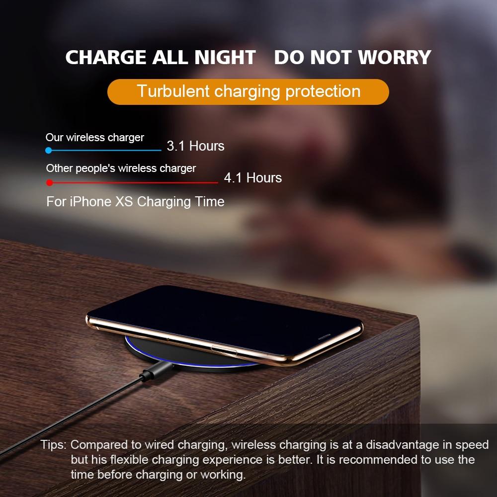 PowerZen W9 30W Wireless Charging Pad – Ultra-Slim Fast Charge (USB-C)